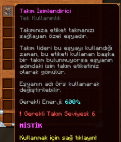 Takım İsimlendirici